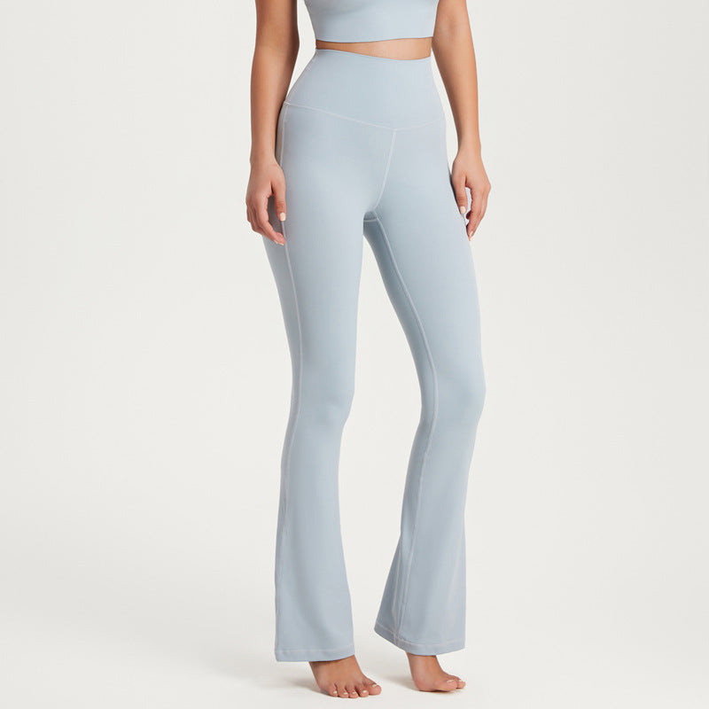 Pantalon de Sport Évasé Taille Haute