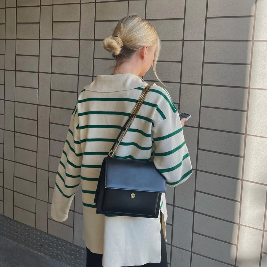 Pull marinière femme