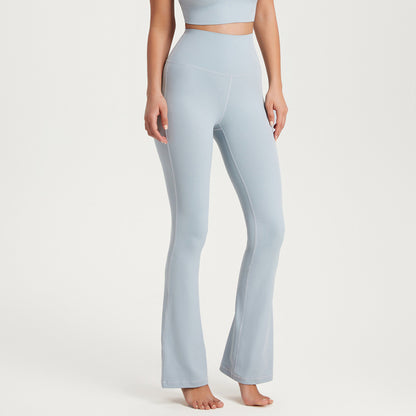 Pantalon de Sport Évasé Taille Haute