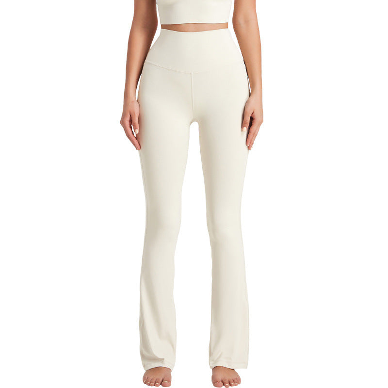 Pantalon de Sport Évasé Taille Haute