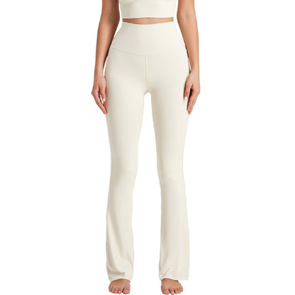 Pantalon de Sport Évasé Taille Haute