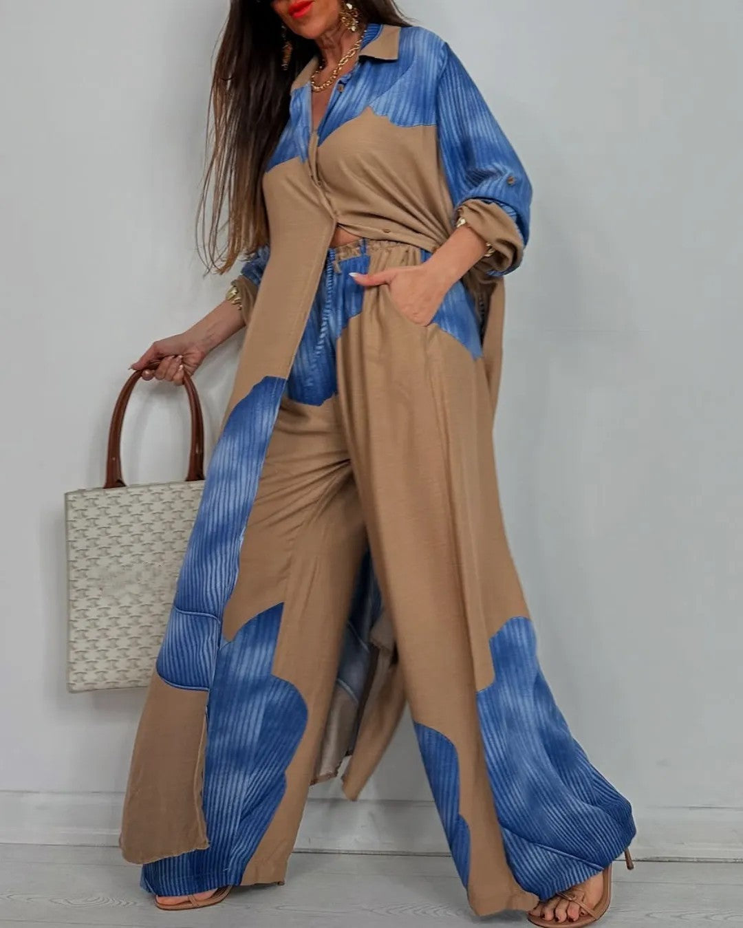 Ensemble Patchwork Femme – Chic & Décontracté