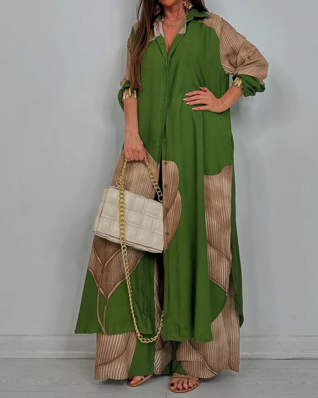 Ensemble Patchwork Femme – Chic & Décontracté
