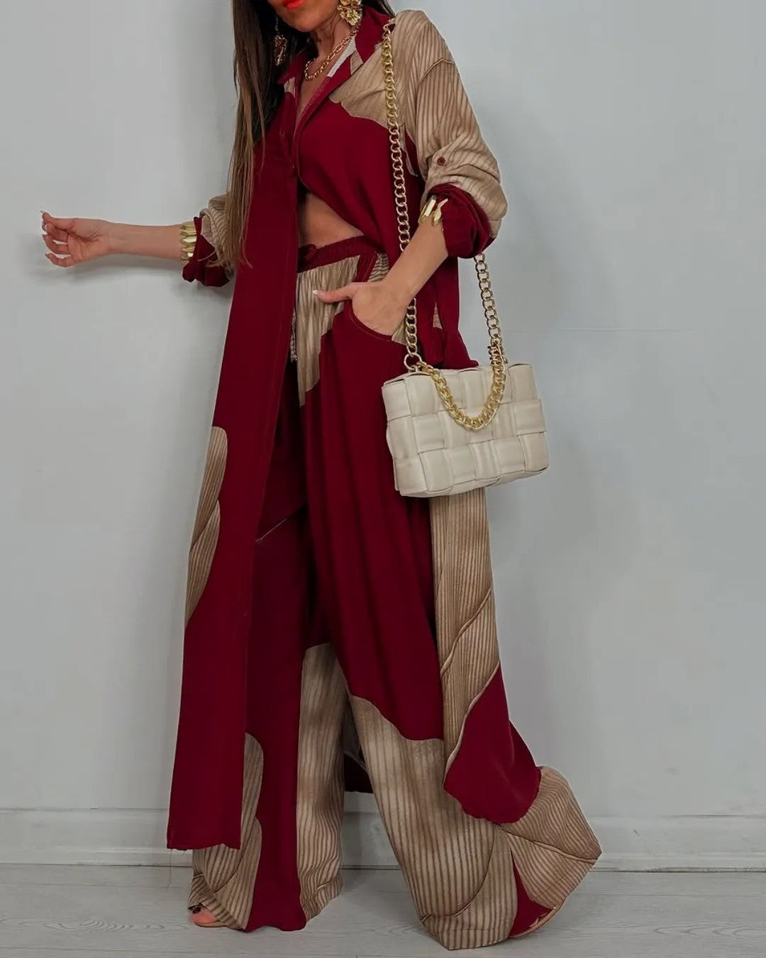 Ensemble Patchwork Femme – Chic & Décontracté