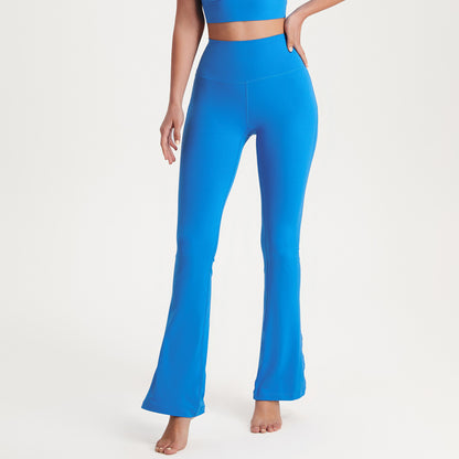 Pantalon de Sport Évasé Taille Haute