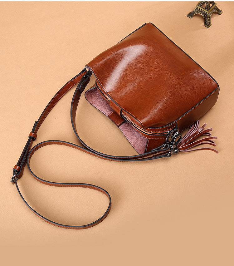 Petit Sac Bandoulière Femme Cuir Marron