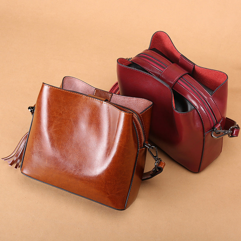 Petit Sac Bandoulière Femme Cuir Marron