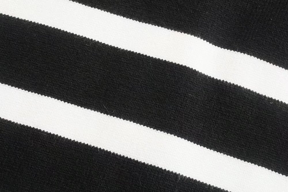 Pull femme rayé décontracté