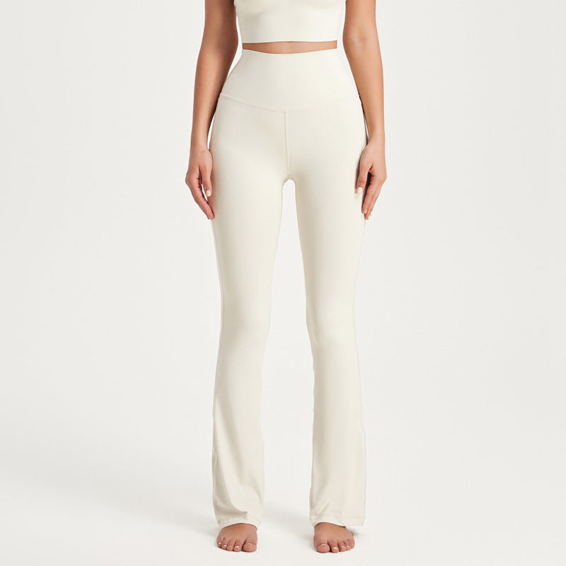 Pantalon de Sport Évasé Taille Haute