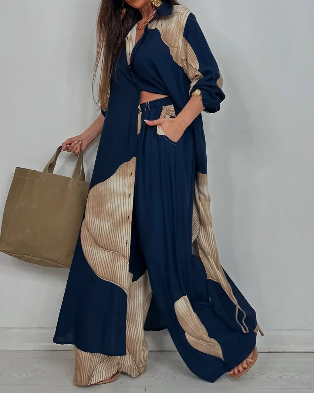 Ensemble Patchwork Femme – Chic & Décontracté