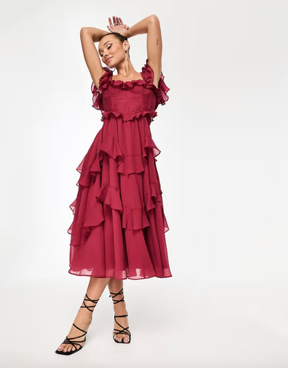 Robe dos nu chic, longue et légère