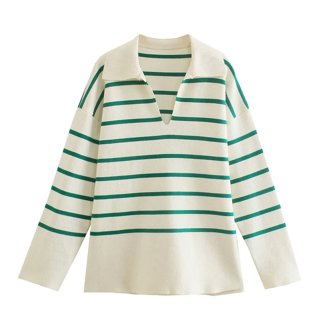 Pull marinière femme