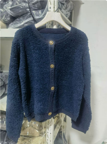 Cardigan en maille Terry avec boutons