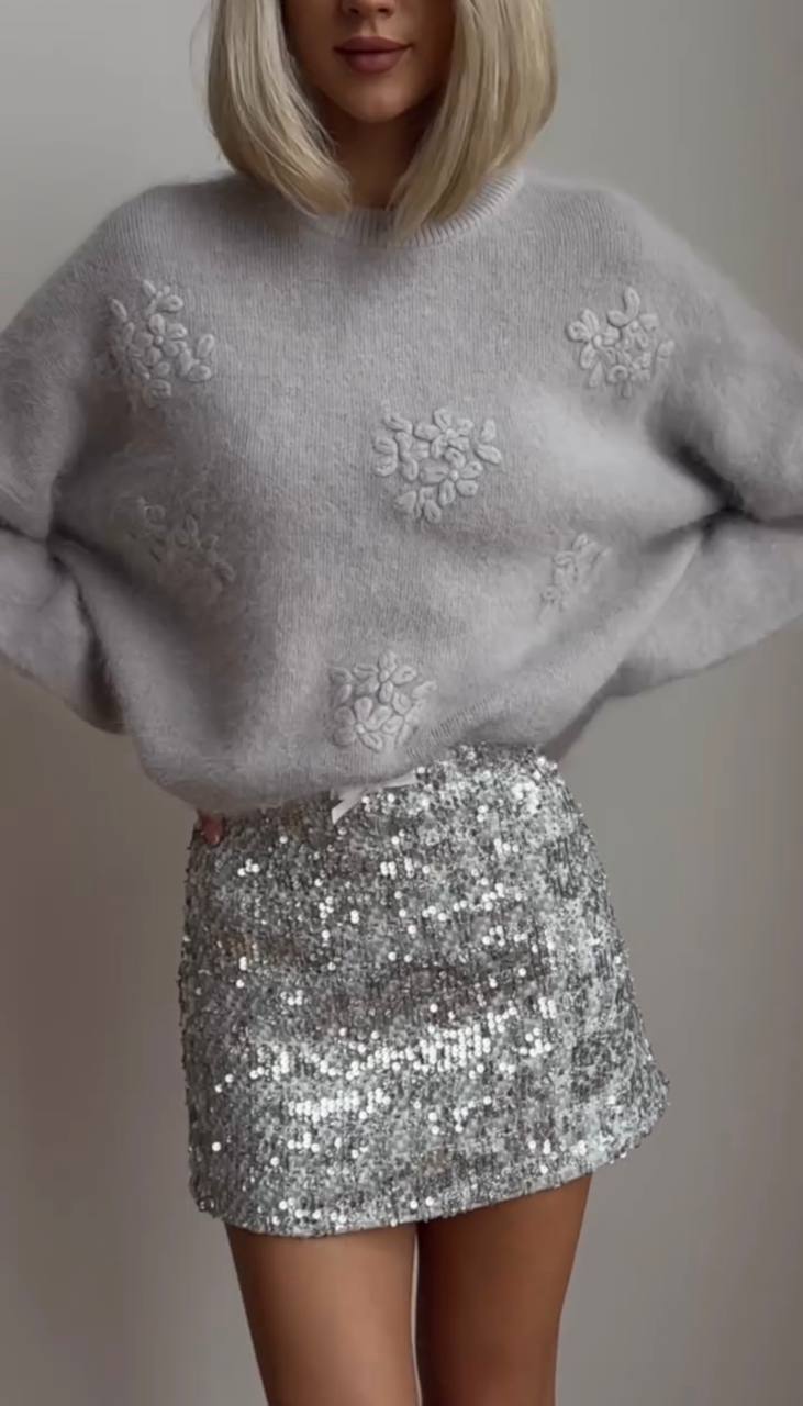 Pull Fleuri Douillet