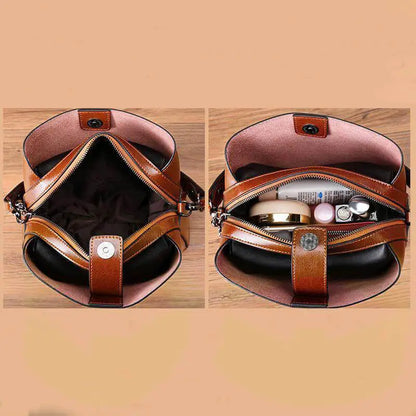 Petit Sac Bandoulière Femme Cuir Marron